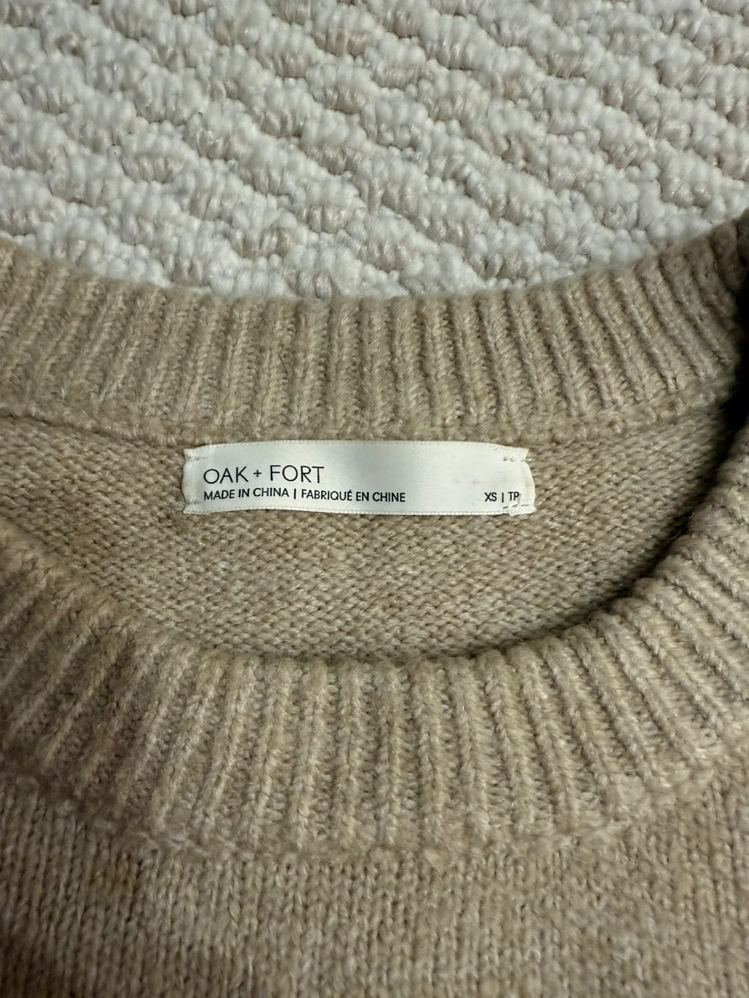 Oak + Fort Floral Embroidered Sweater - Size XS image indicator(4)