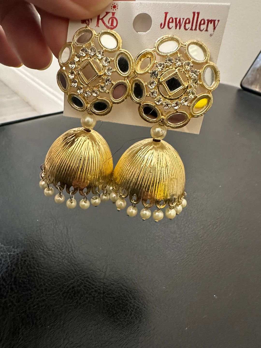 Gold Jhumka Earrings - New