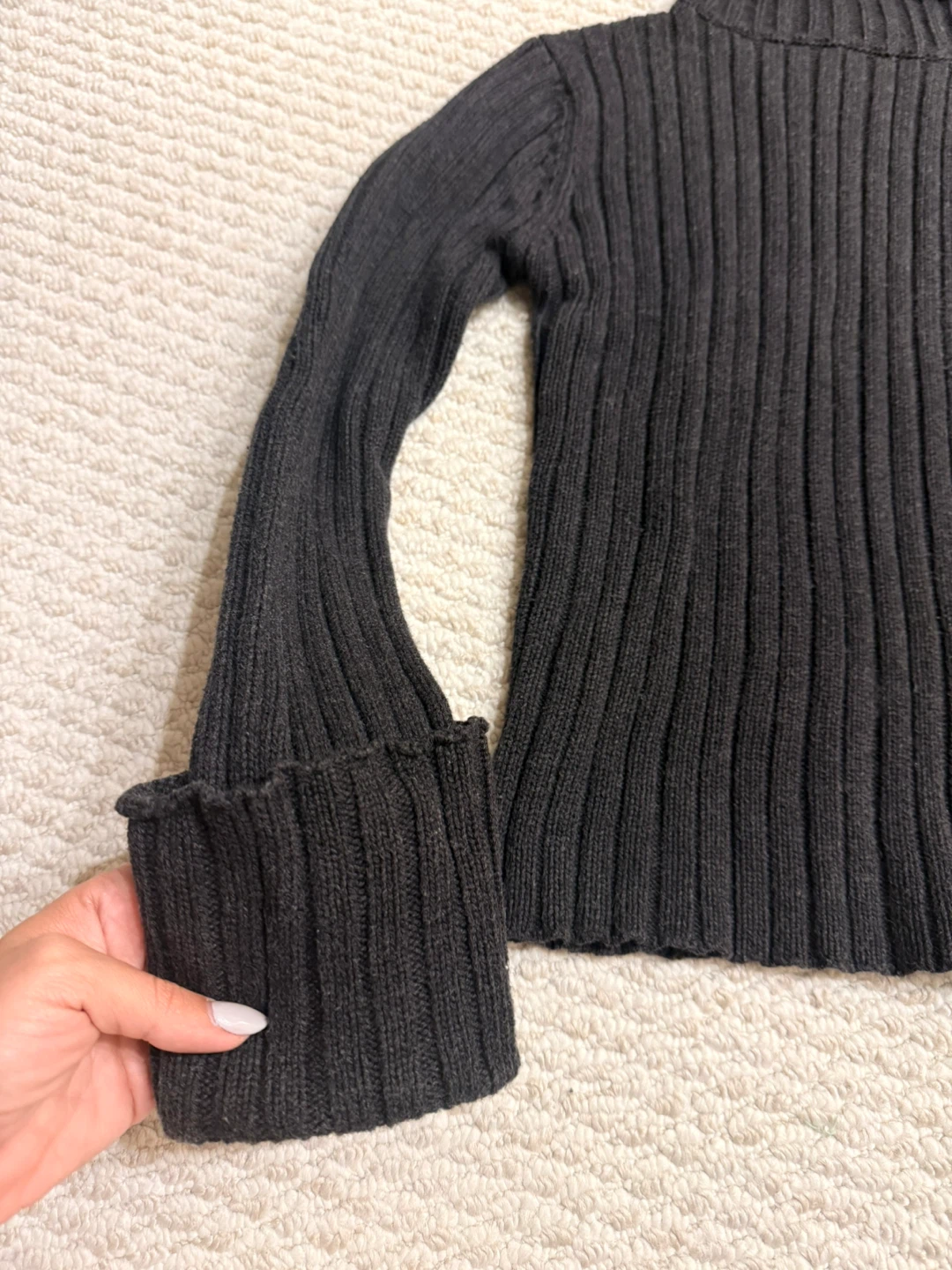 Club Monaco Black Knit Turtleneck - Size S - photo 2