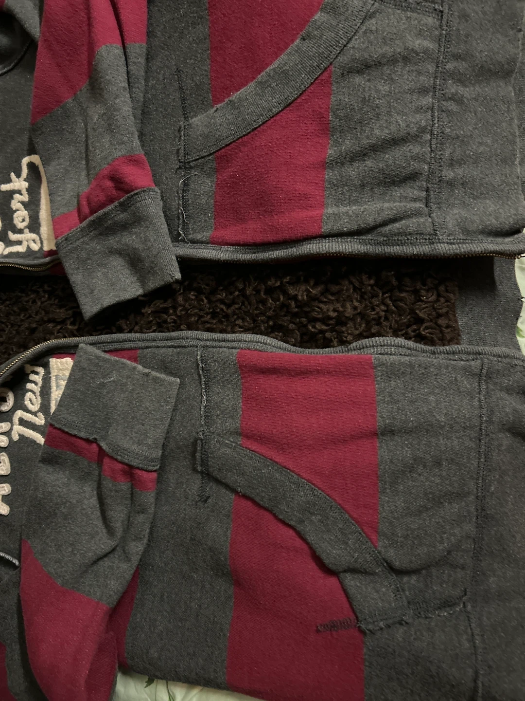 Aeropostale L/G Hoodie - Burgundy & Grey - photo 3