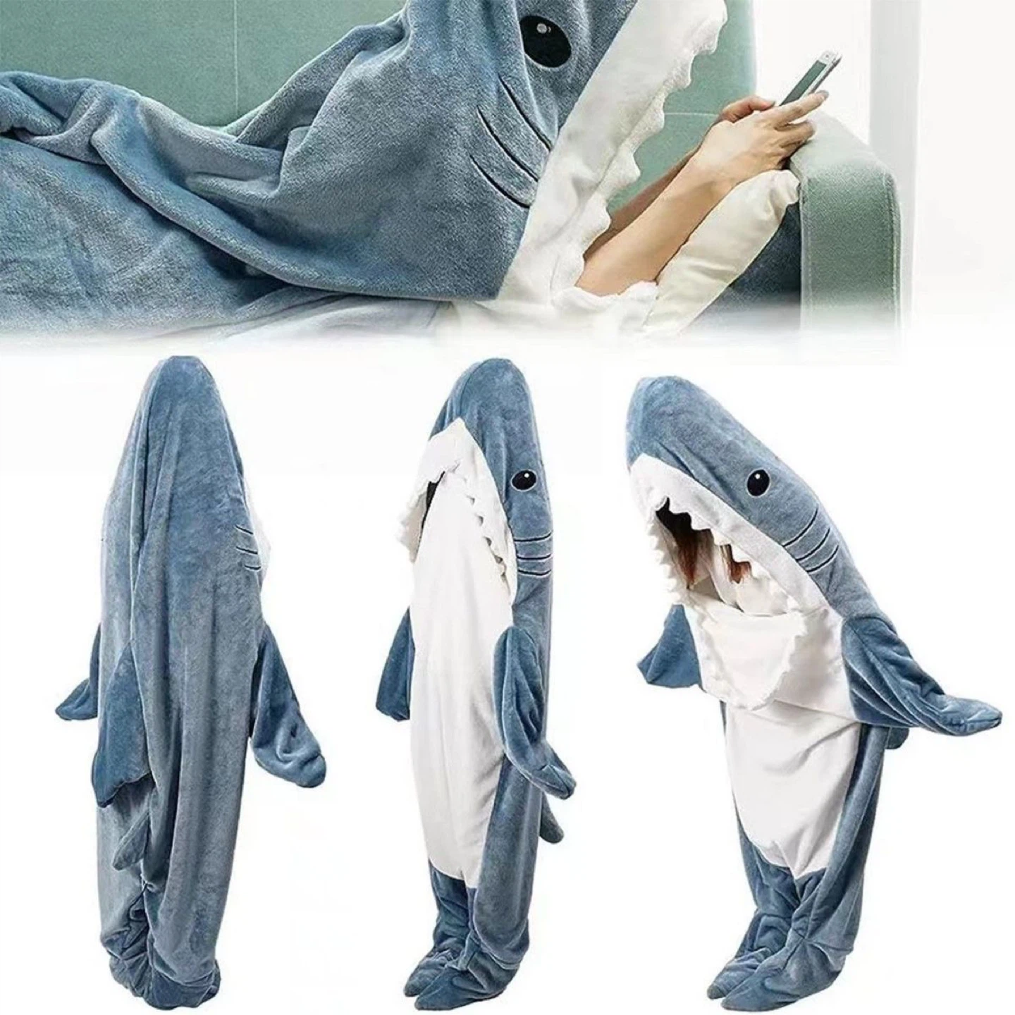 Shark Blanket Wearable Costume - photo 3