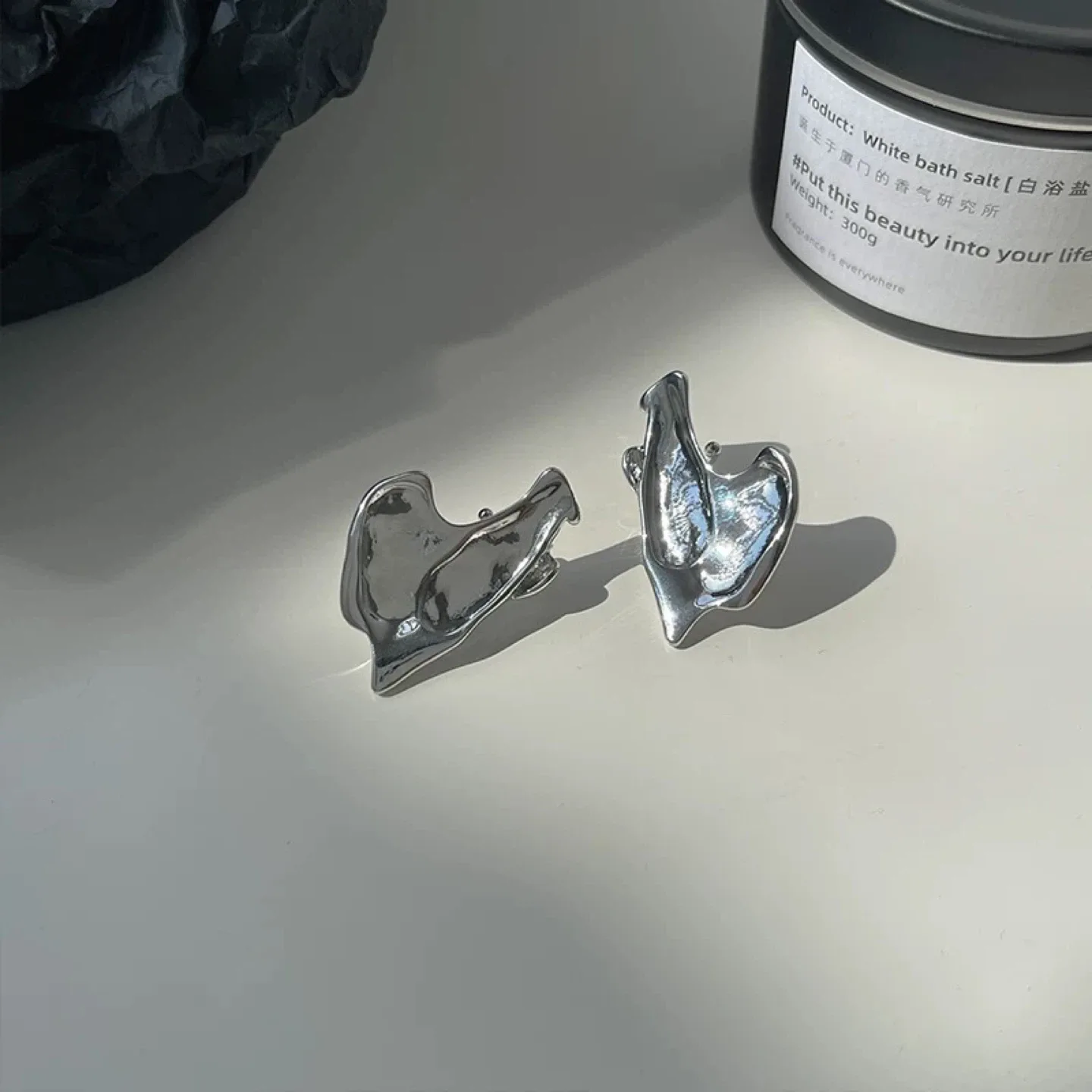 Elf silver Earrings adjustable image indicator(4)