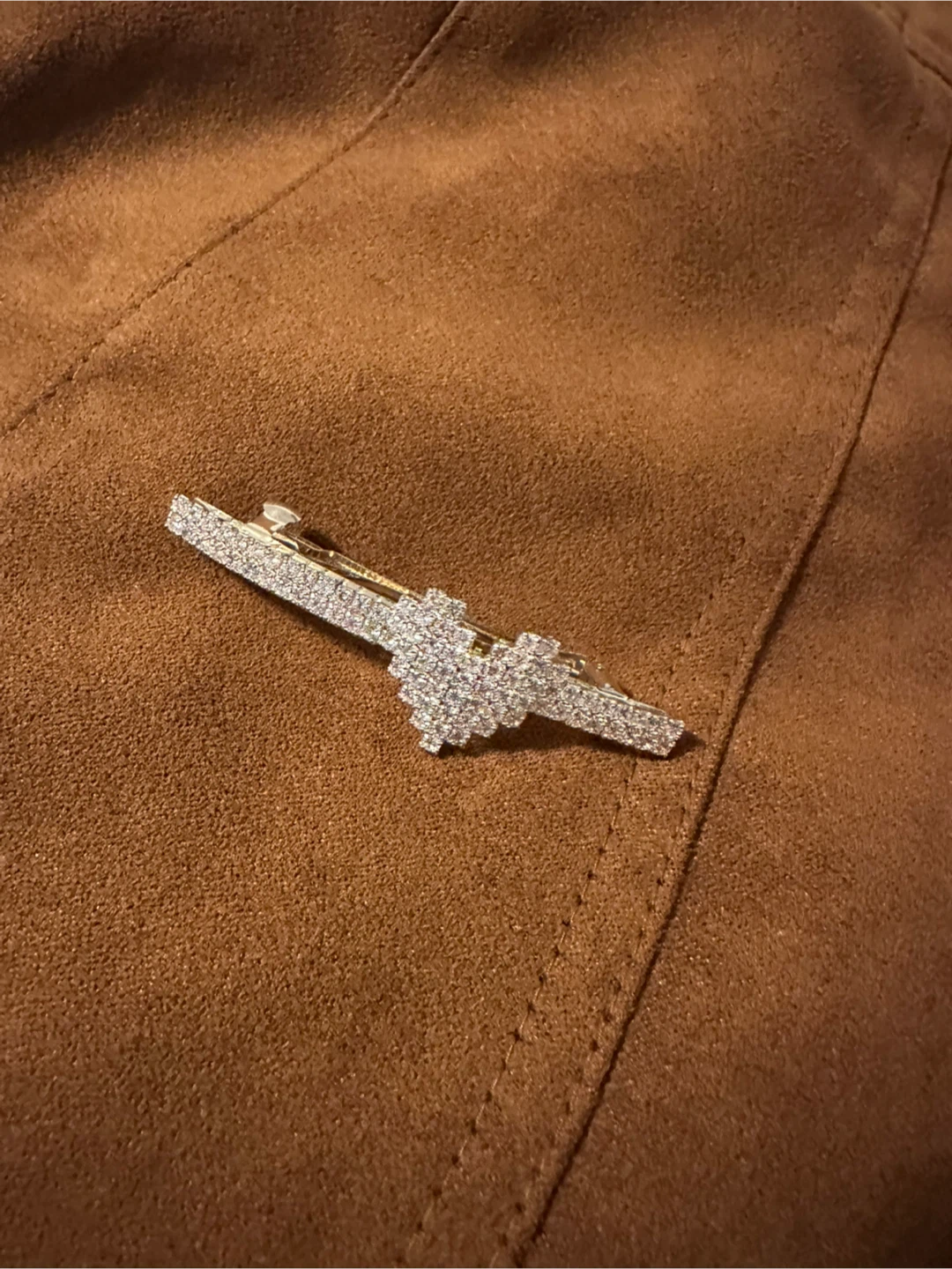Min $5 Diamond Heart Rhinestone Hair Clip