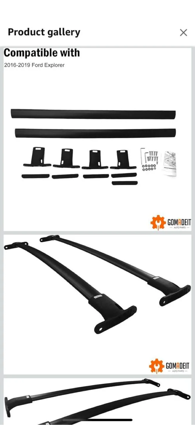 GOMADEIT Roof Rack Cross Bars for Ford Explorer (2016–2019 image indicator(2)