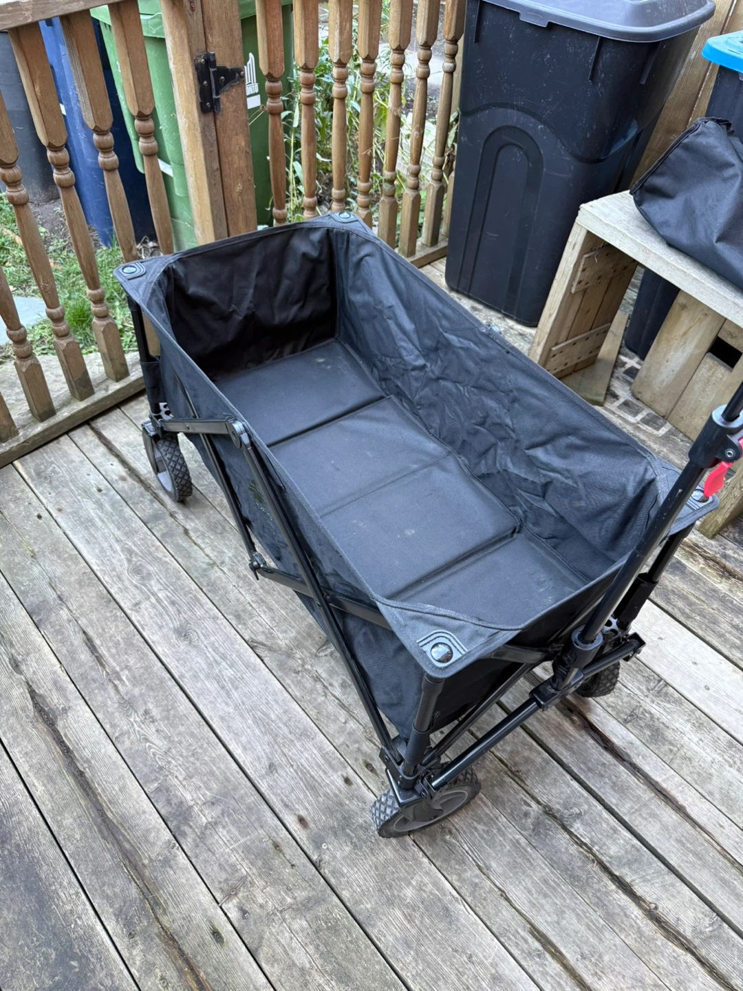 Folding Wagon Cart - Black - photo 3