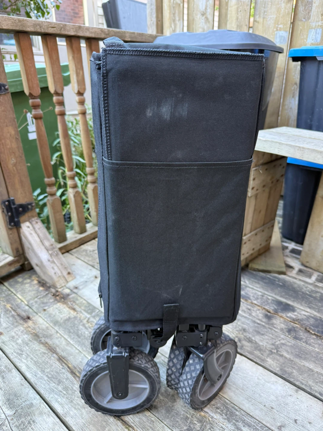 Folding Wagon Cart - Black
