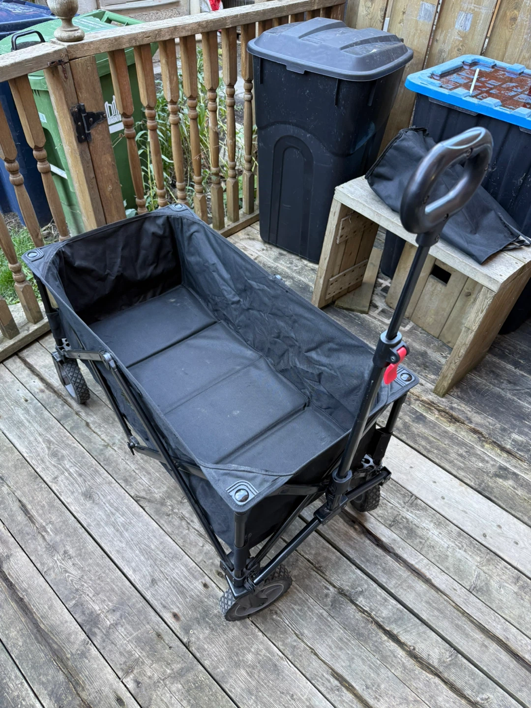 Folding Wagon Cart - Black - photo 4