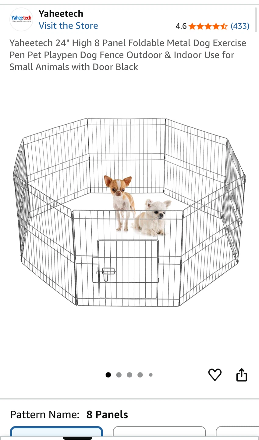 Metal Dog Exercise Pen great condition