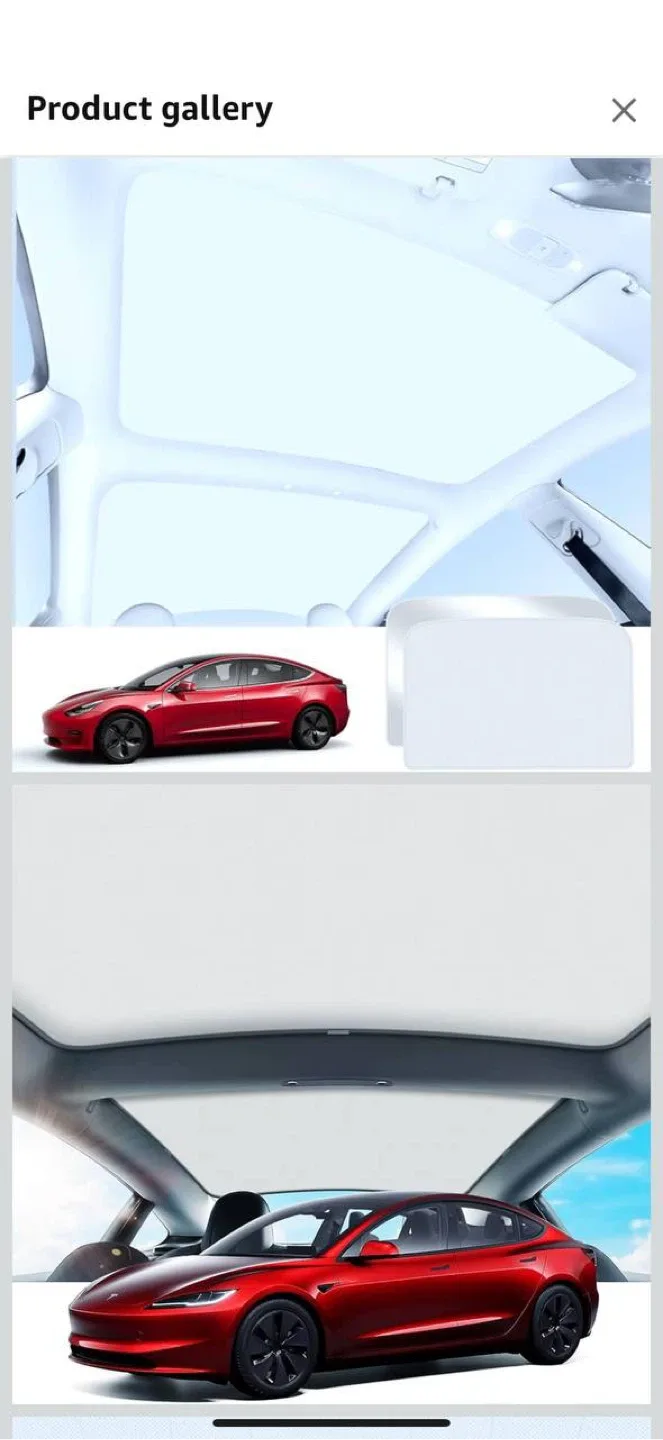 MIRAIDON 2-in-1 Glass Roof Sunshade for Tesla Model 3 (2019/22 thumbnail