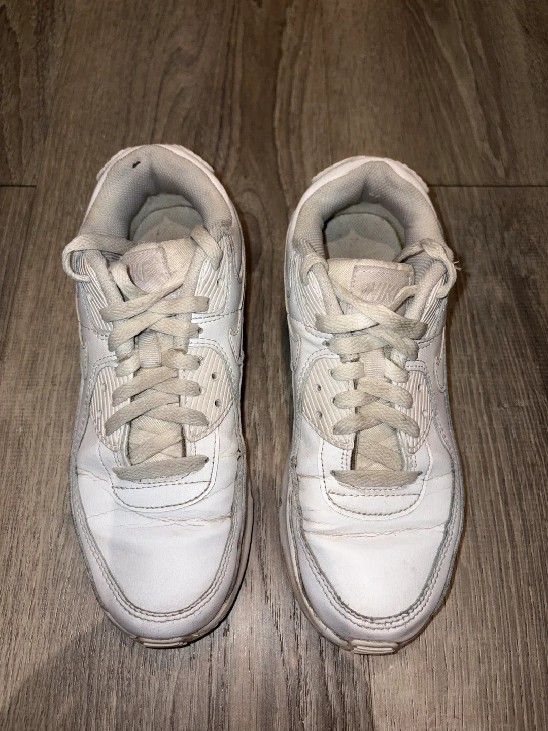 Nike Air Max 90 White - Youth Size 5.5/Womens 7 image indicator(2)