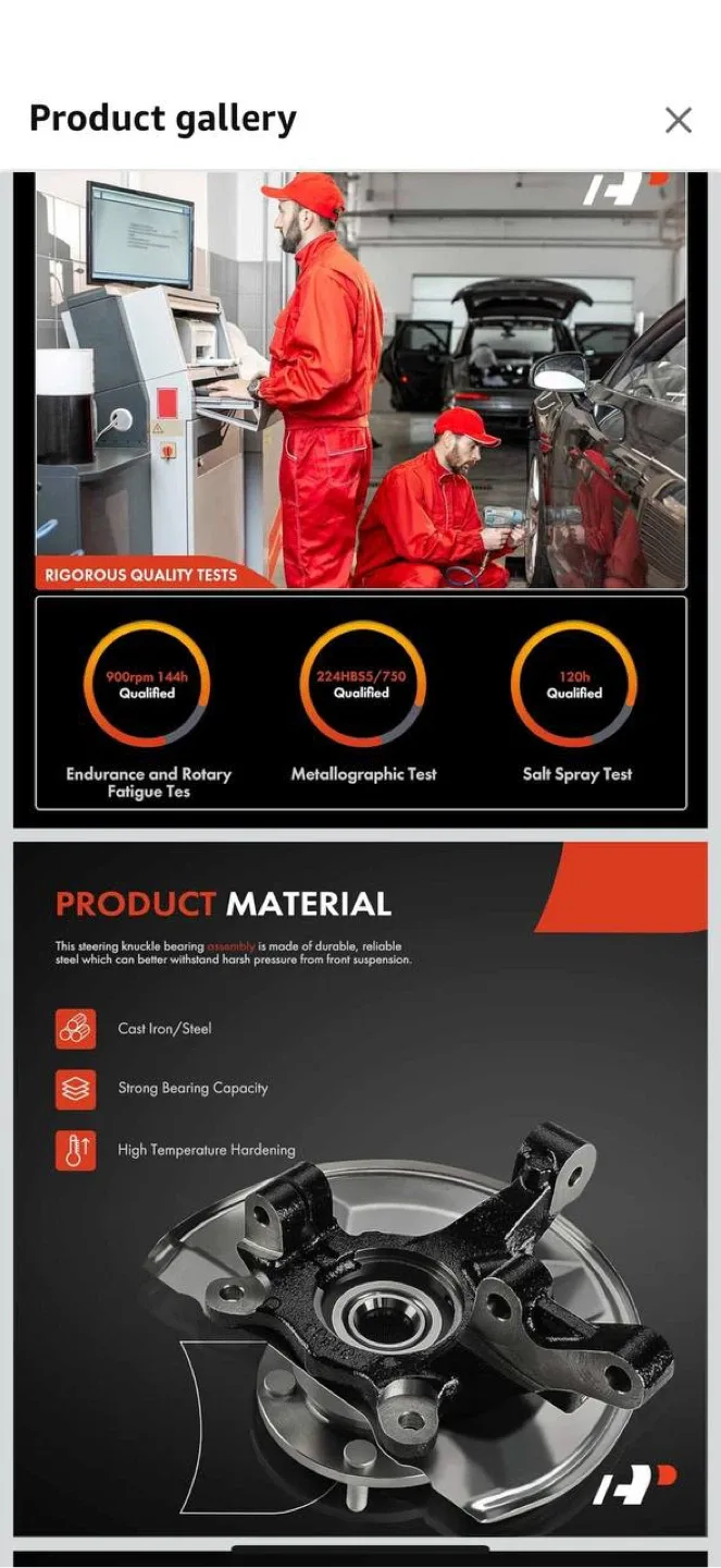 A-Premium Front Left Steering Knuckle & Wheel Bearing Hub Assem image indicator(3)