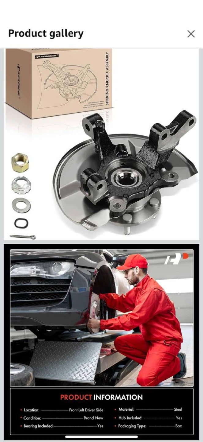 A-Premium Front Left Steering Knuckle & Wheel Bearing Hub Assem - photo 2