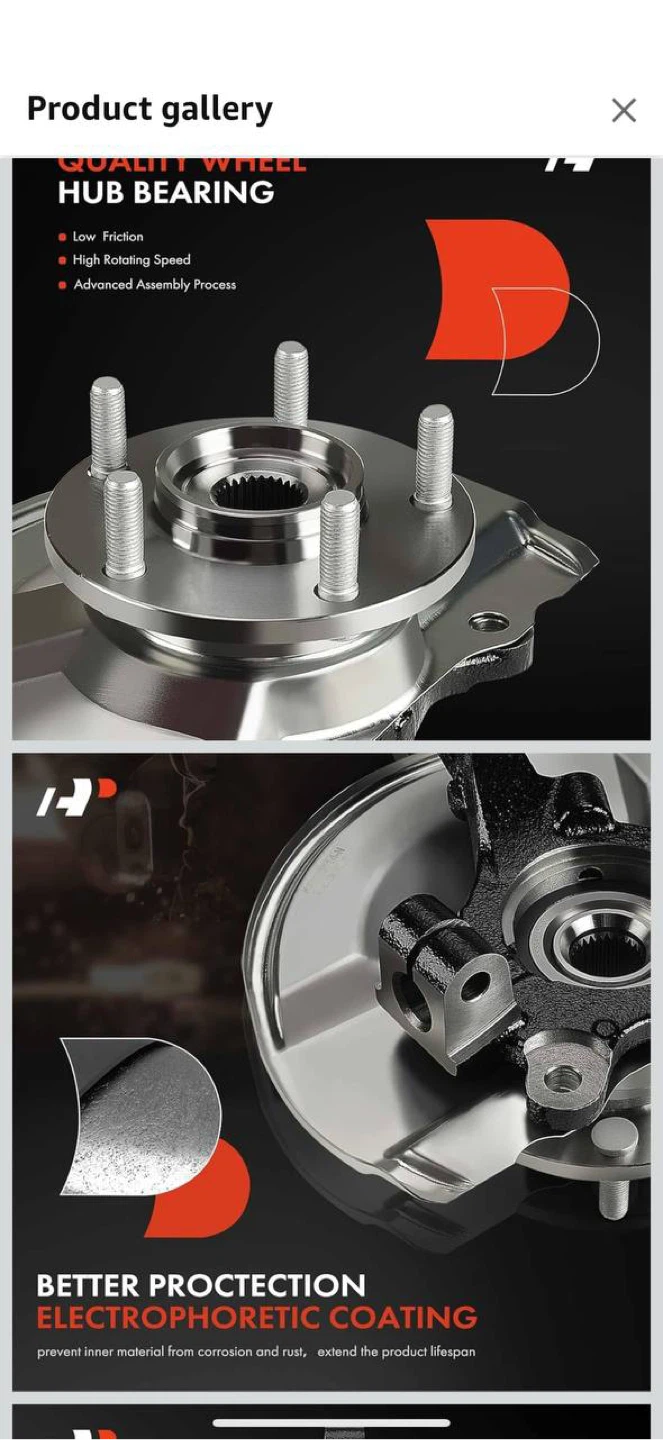 A-Premium Front Left Steering Knuckle & Wheel Bearing Hub Assem - photo 4