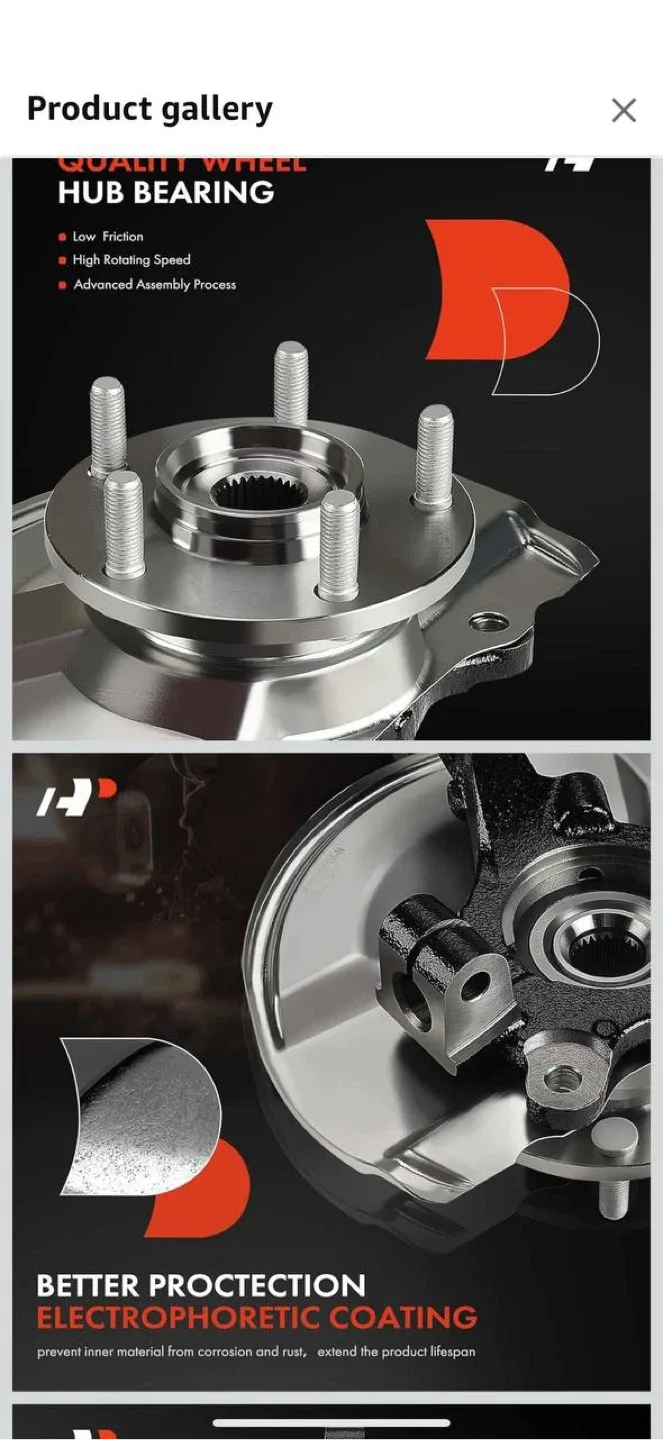 A-Premium Front Left Steering Knuckle & Wheel Bearing Hub Assem image indicator(4)