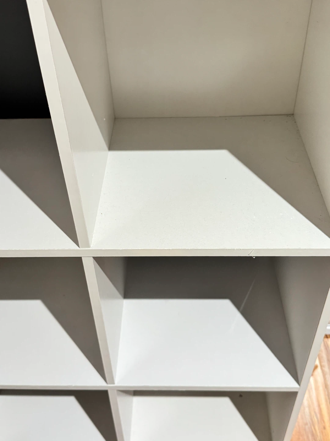 White 8-Cube Storage Shelf - photo 4