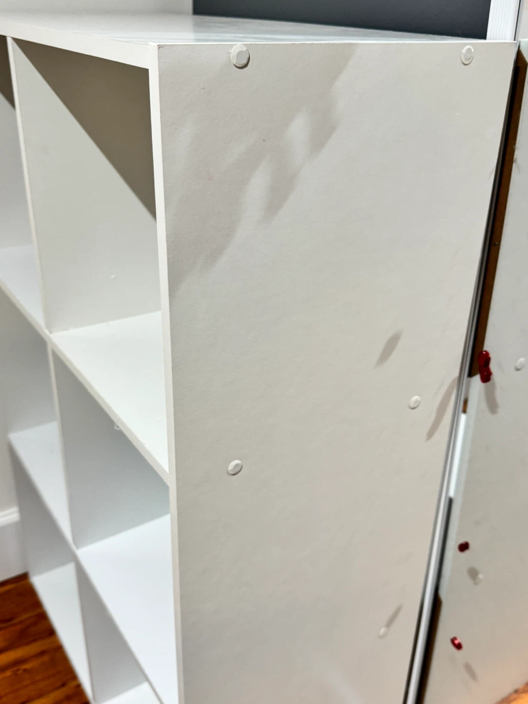 White 8-Cube Storage Shelf - photo 3