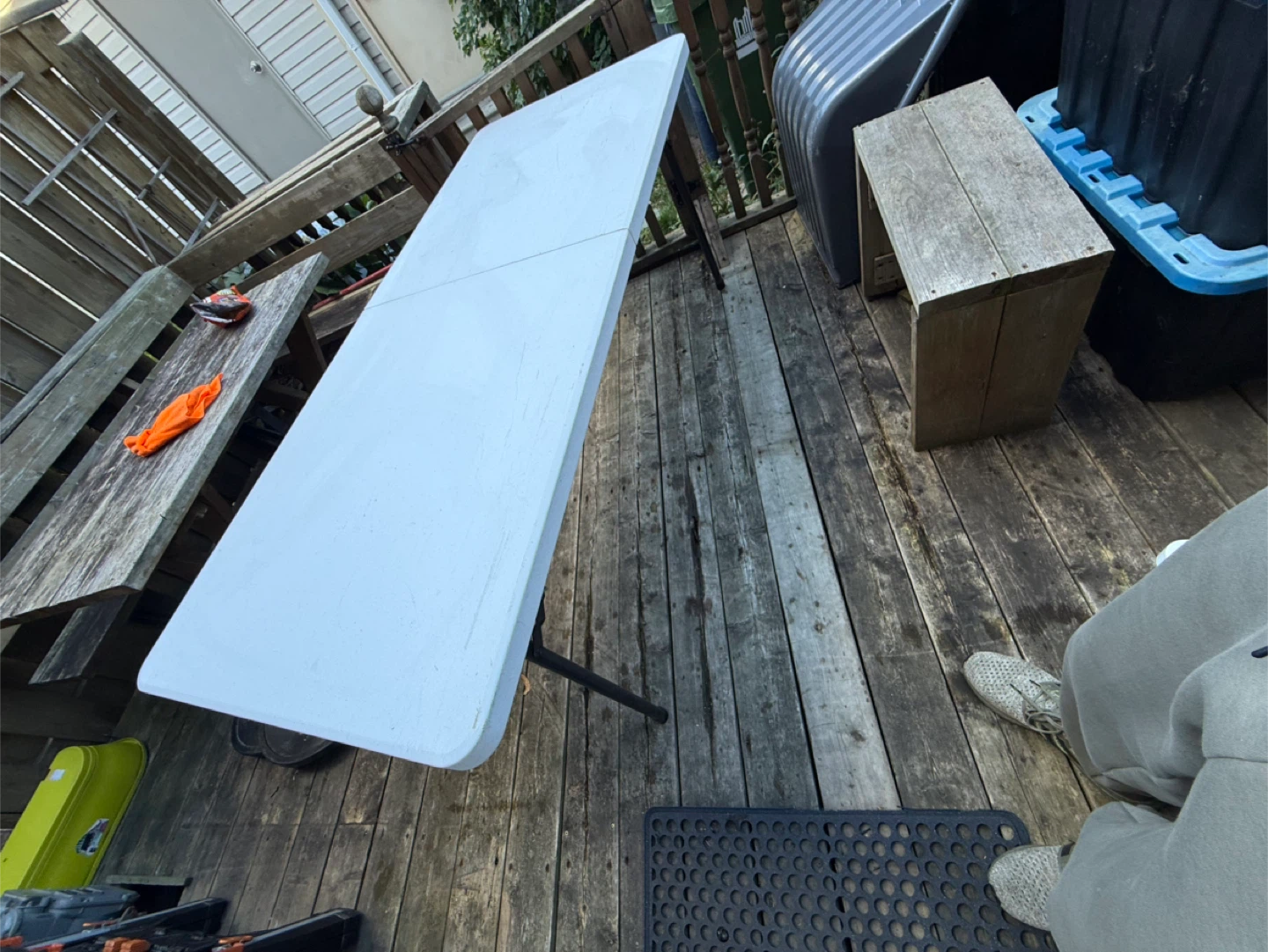 Folding Table - White - photo 3