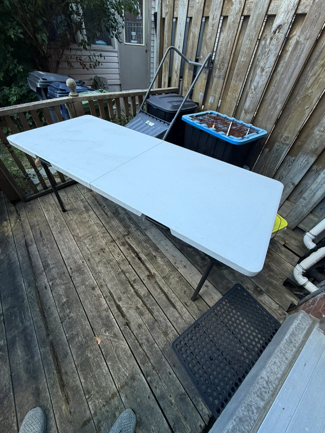 Folding Table - White - photo 2