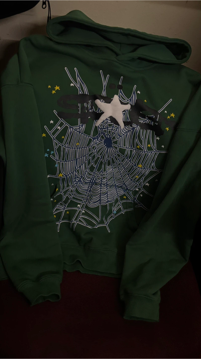 Sp5der Hoodie - Green, Size M - photo 2