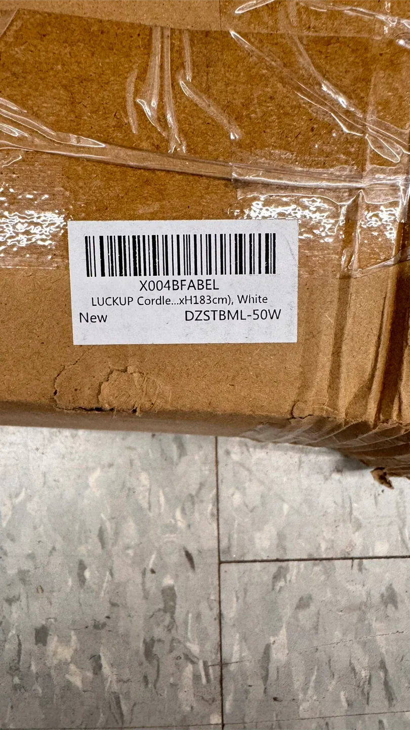 New LUCKUP Cordle White Roller Shade 72x72 image indicator(2)