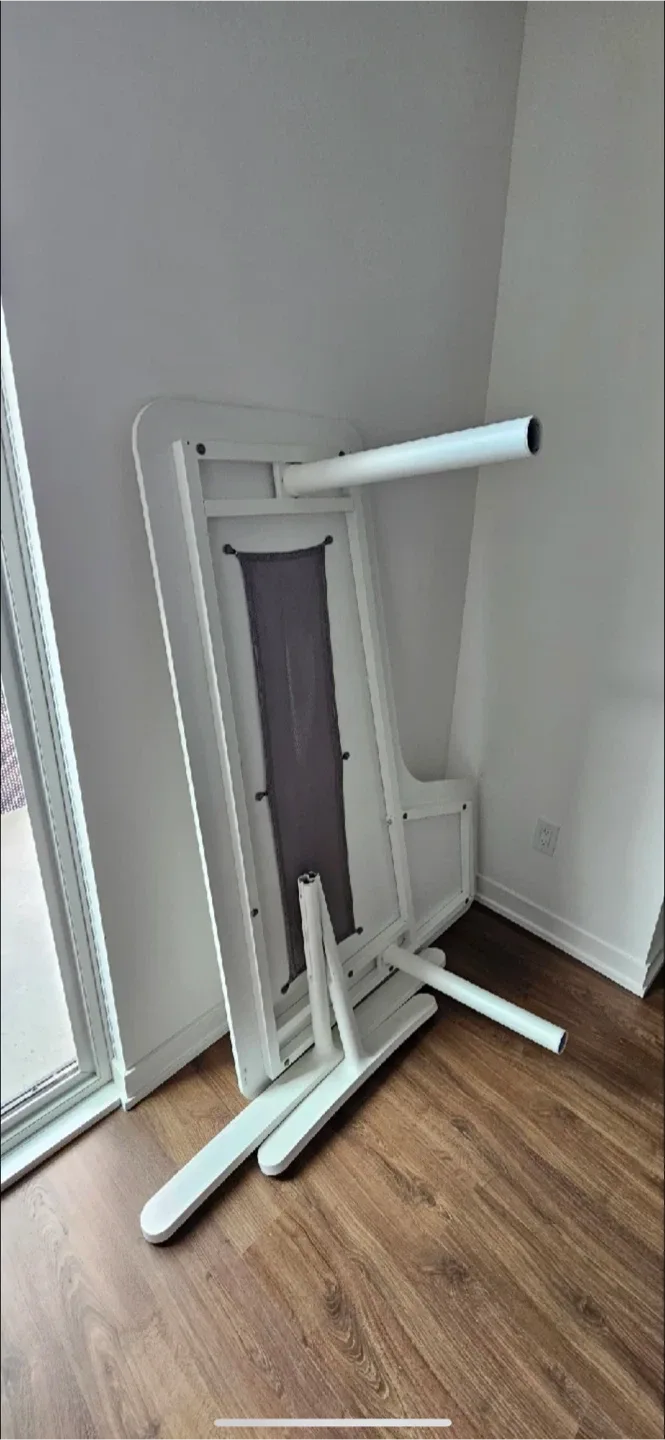 IKEA Bekant White Corner Desk - 63" x 43" image indicator(4)