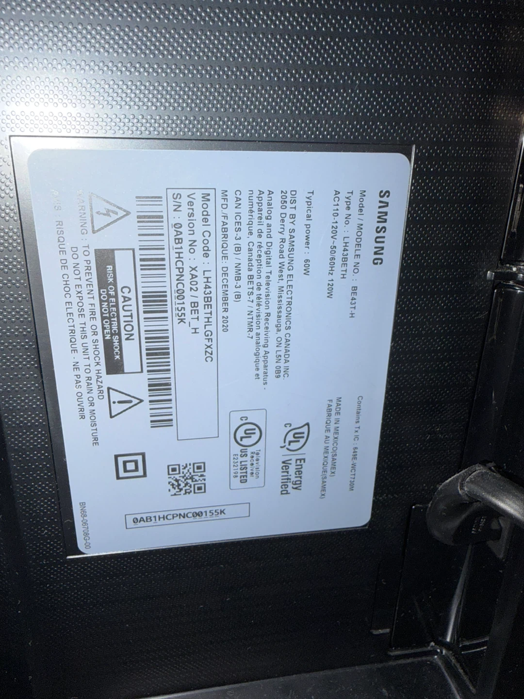 Samsung 43” business TV - photo 3