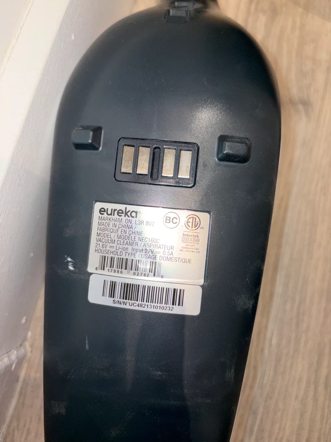 Eureka Lightspeed Cordless Vacuum image indicator(4)