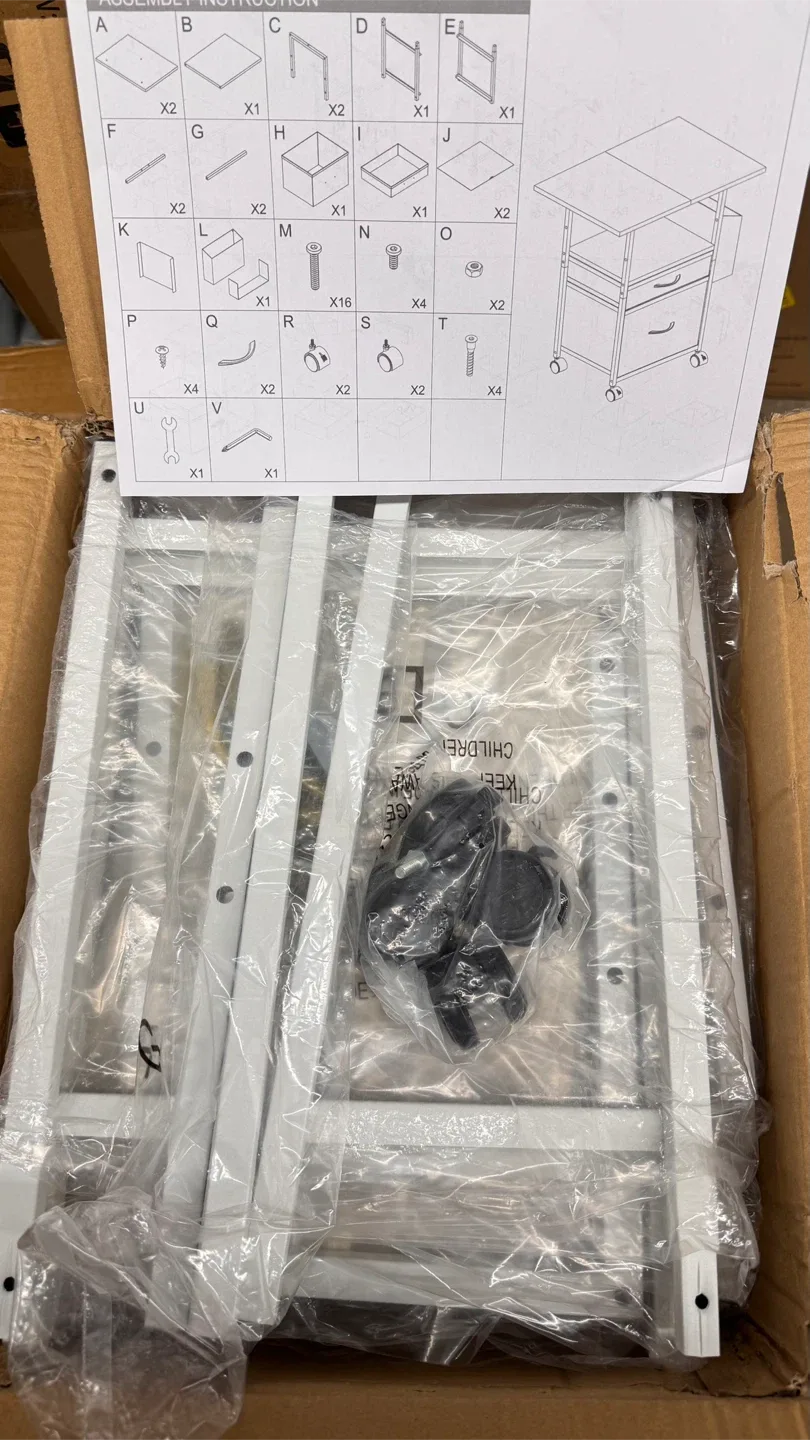 Gyiiyuo Rolling File Cabinet - New in Box! image indicator(5)