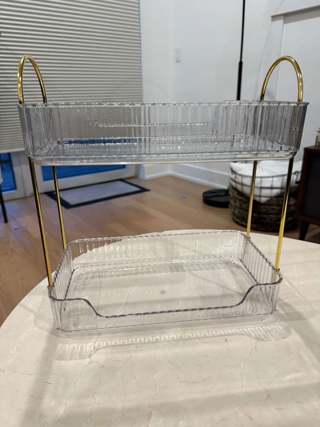 Two-Tier Clear Acrylic Organizer