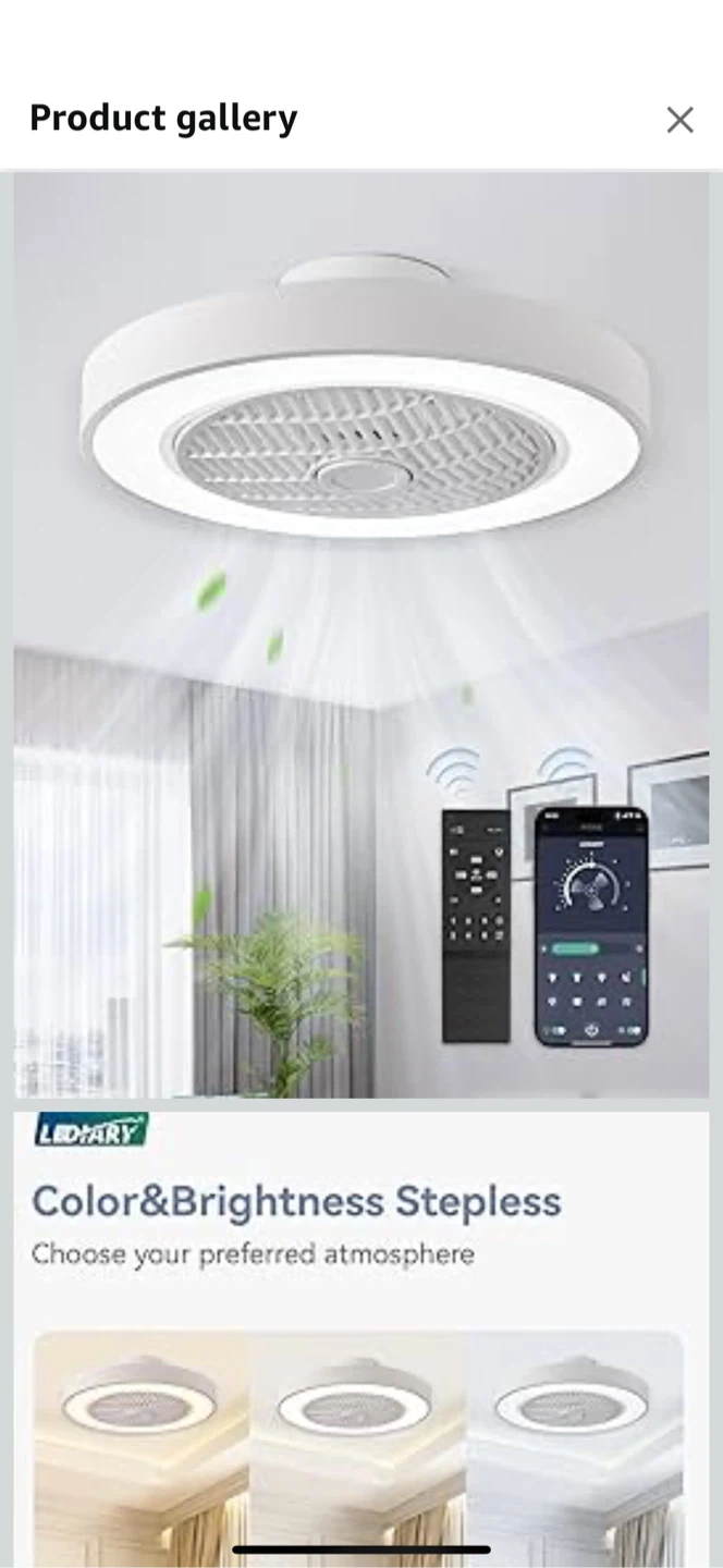 LEDARY Ceiling Fan with Light - photo 2
