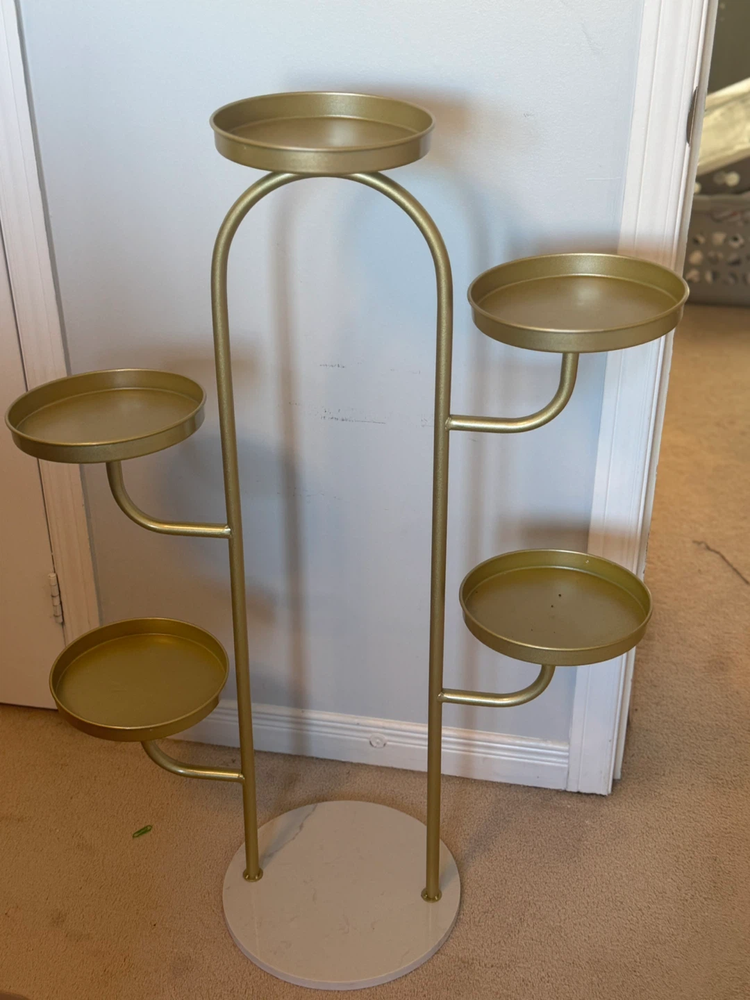 Gold Metal Plant Stand - 6 Tier