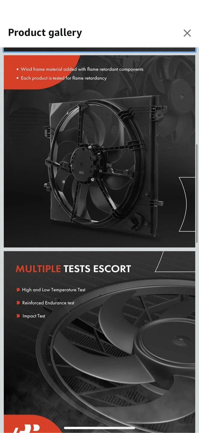 A-Premium Radiator Cooling Fan Assembly for Nissan Rogue Sport image indicator(6)