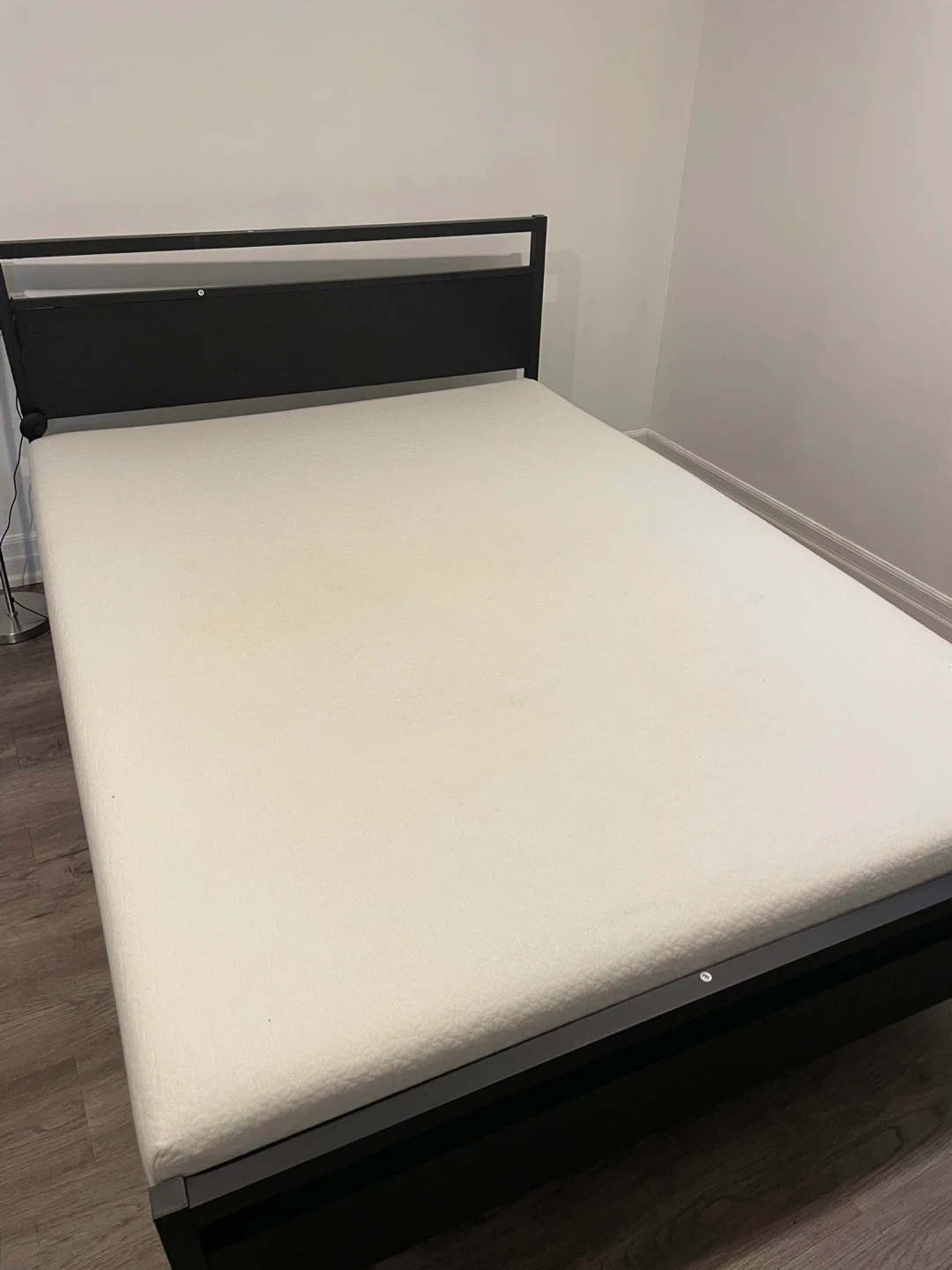 Black Bed Frame and mattress (full size)