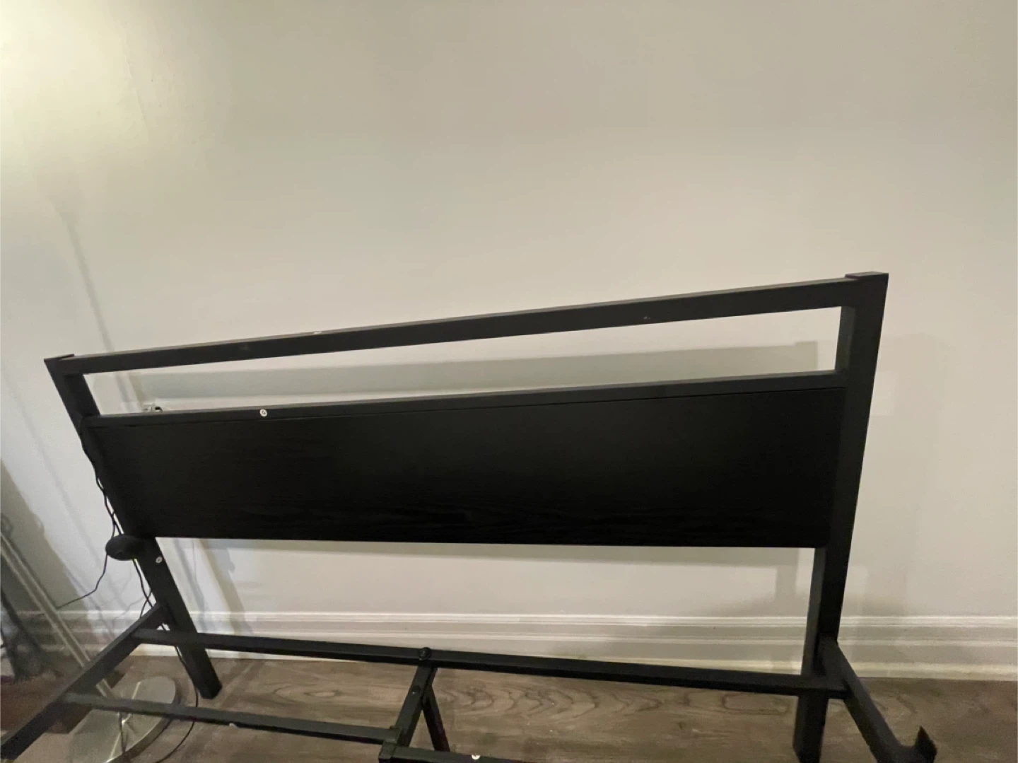 Black Bed Frame and mattress (full size) - photo 3