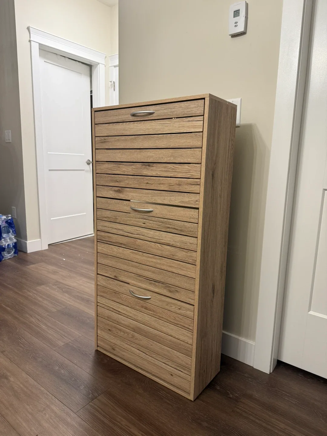 New Slim shoe storage cabinet with 3 flip drawers image indicator(3)