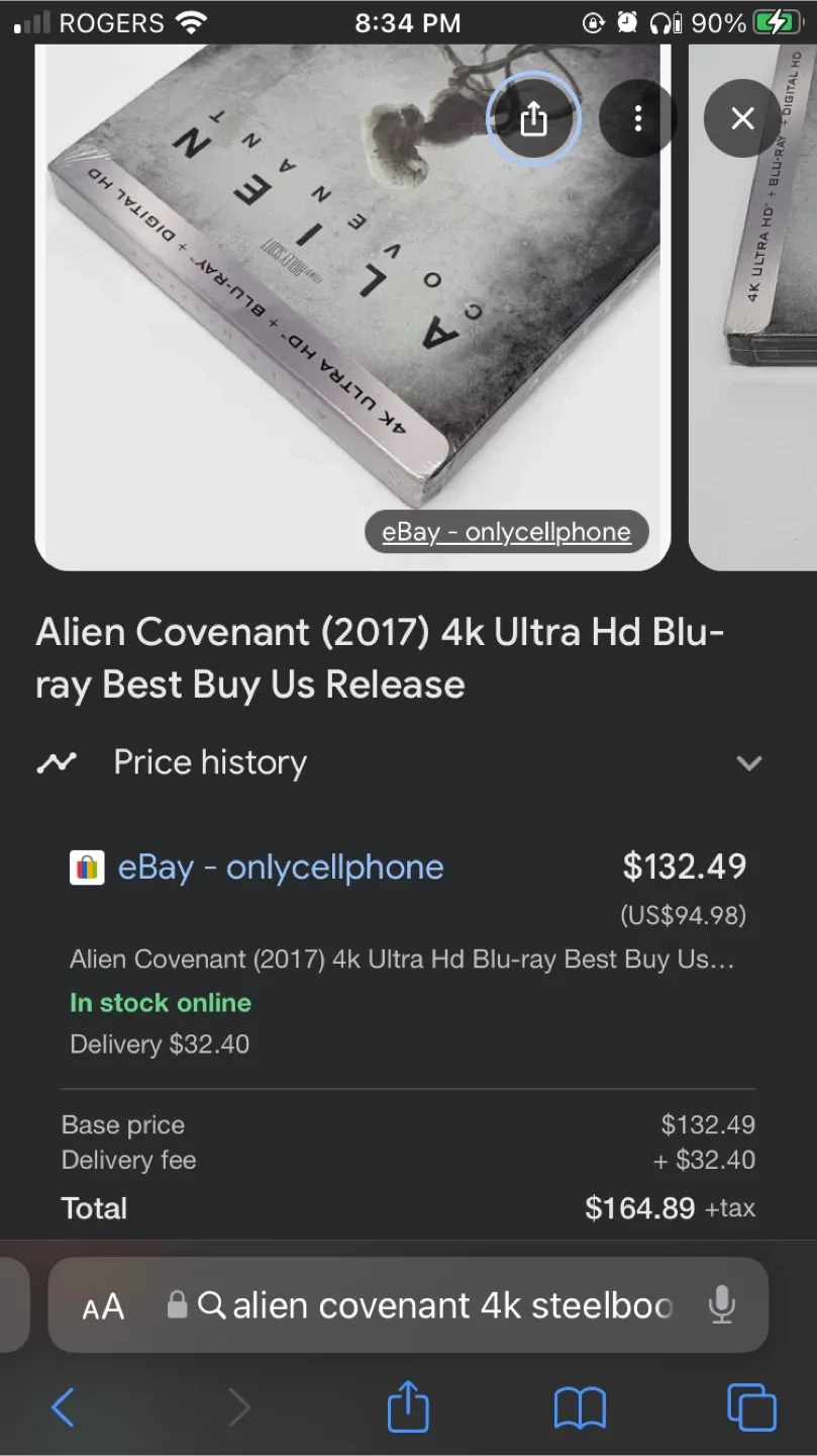 Alien Covenant 4K Ultra HD Blu-ray Steelbook image indicator(2)