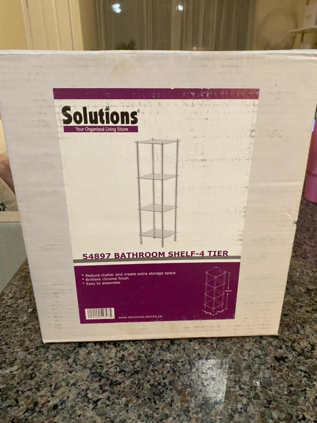 Solutions 4-Tier Bathroom Shelf - New in Box!