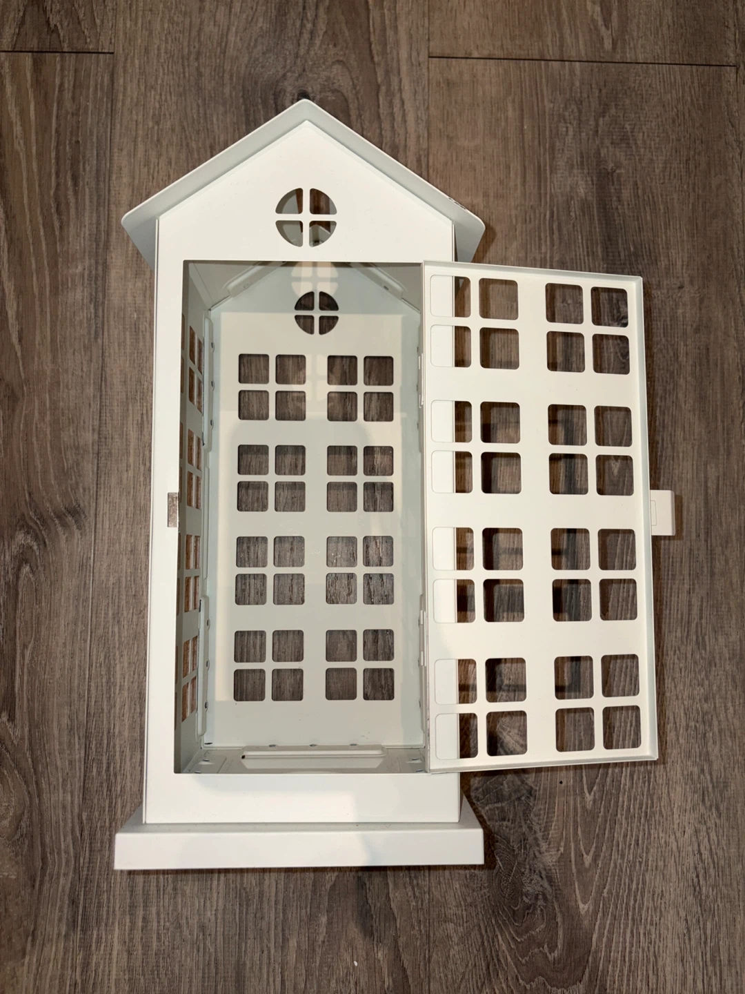 IKEA White Metal House Lantern - photo 2