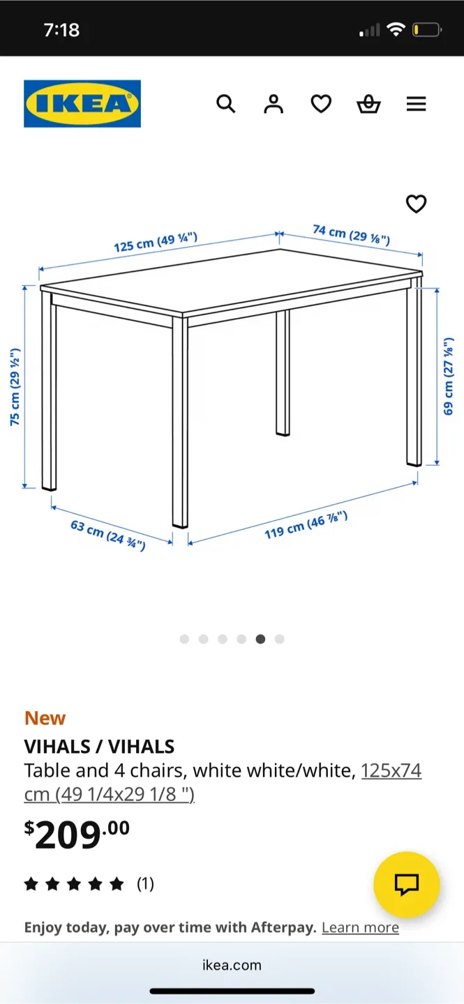 IKEA Table and 4 Chairs image indicator(5)