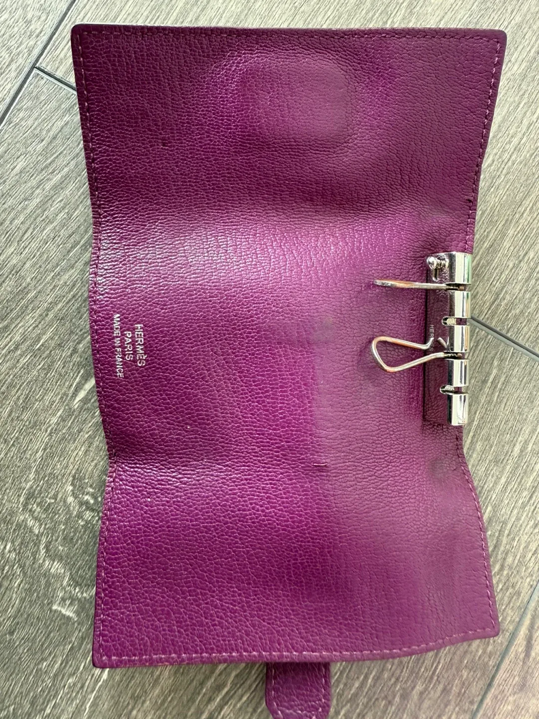 Hermès Paris Purple Leather Key Holder image indicator(4)
