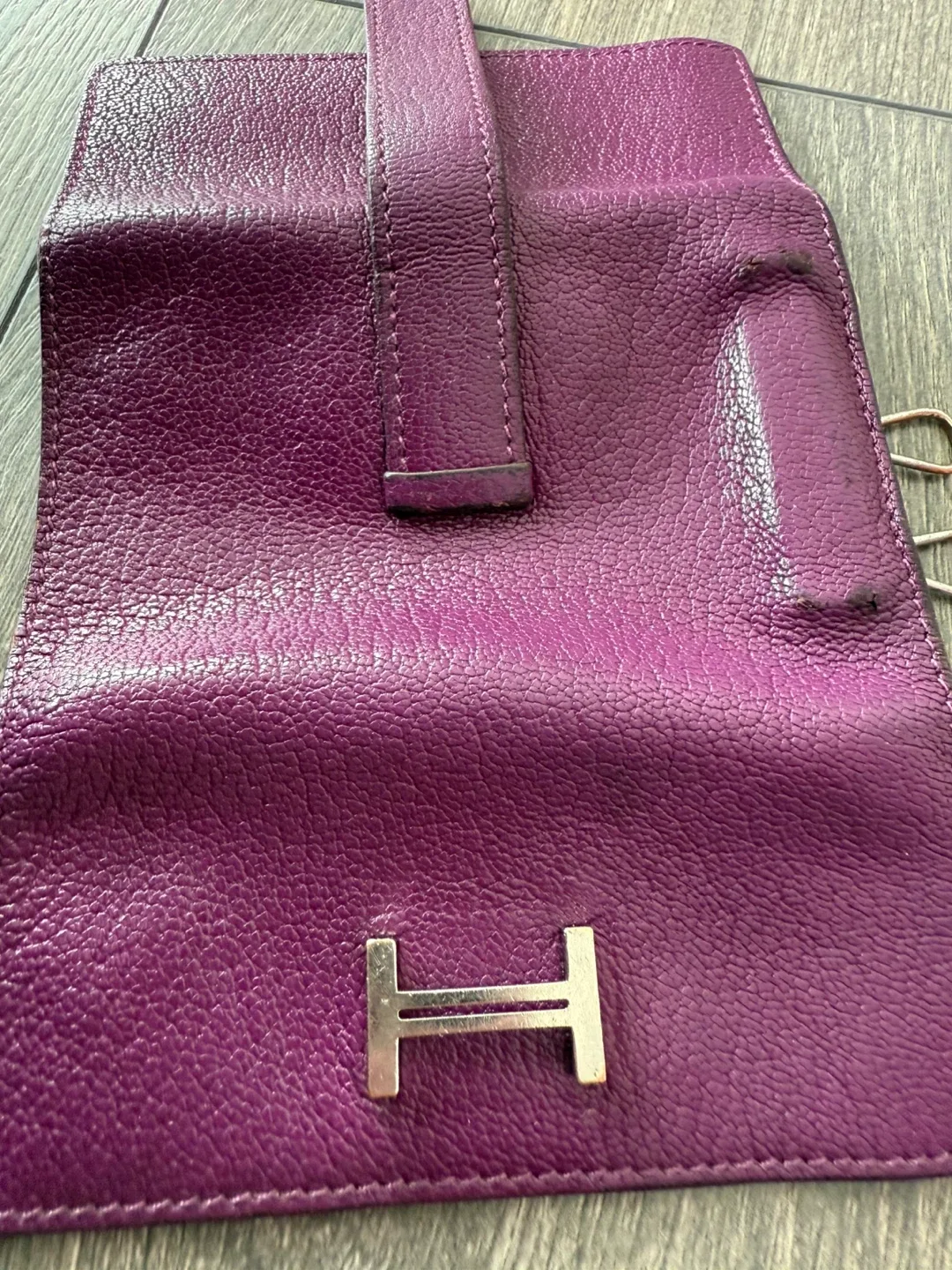 Hermès Paris Purple Leather Key Holder image indicator(7)