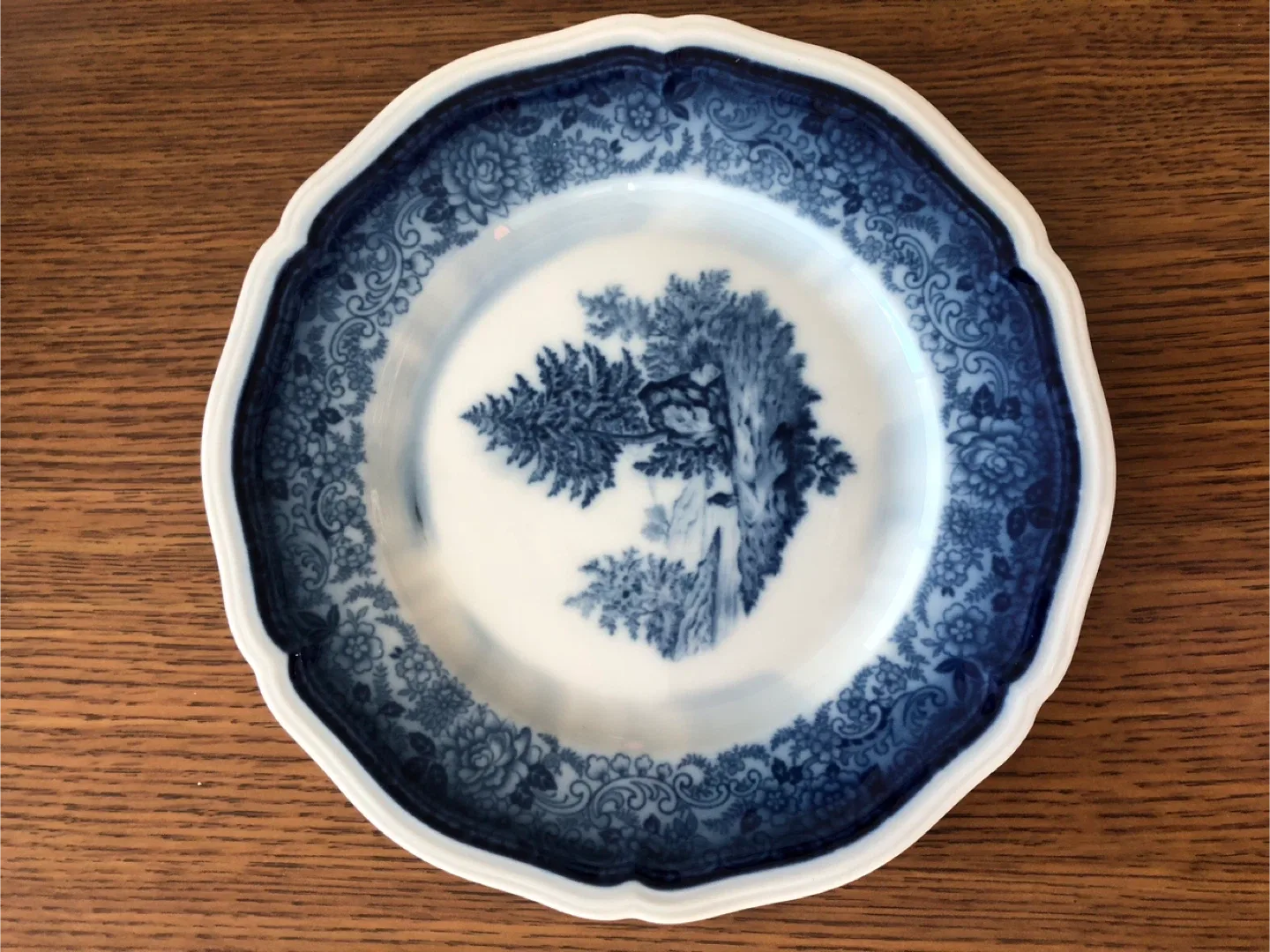 Rosenthal Germany Chipendale Blue Flower Plates (Set of 4) image indicator(4)