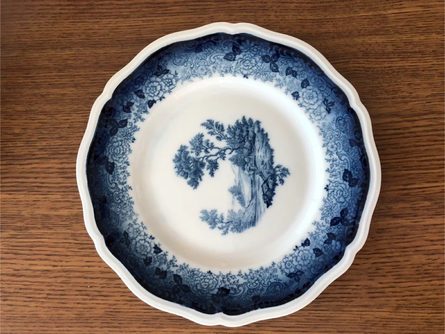 Rosenthal Germany Chipendale Blue Flower Plates (Set of 4) image indicator(2)