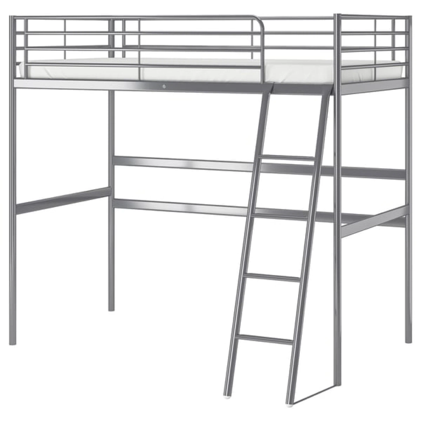 IKEA SVÄRTA Loft Bed Frame, Silver Colour