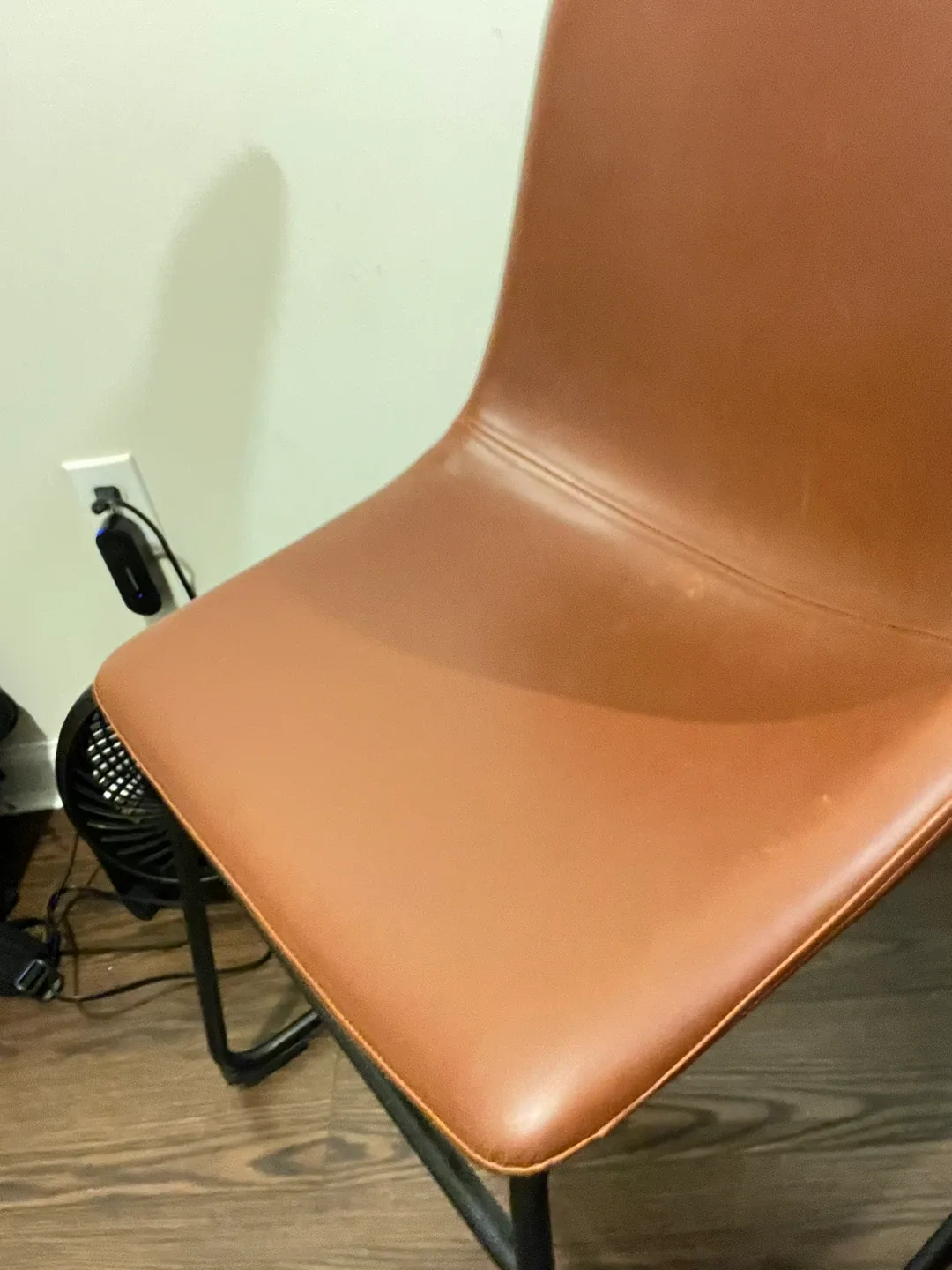 Brown Leather Dining Chair image indicator(4)