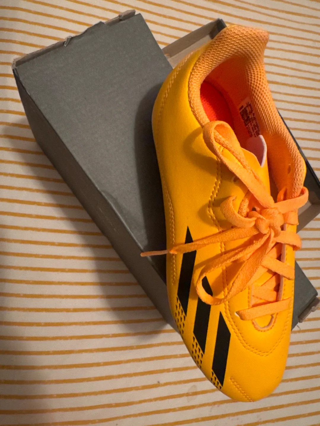 Adidas Yellow Soccer Cleats with Box image indicator(3)