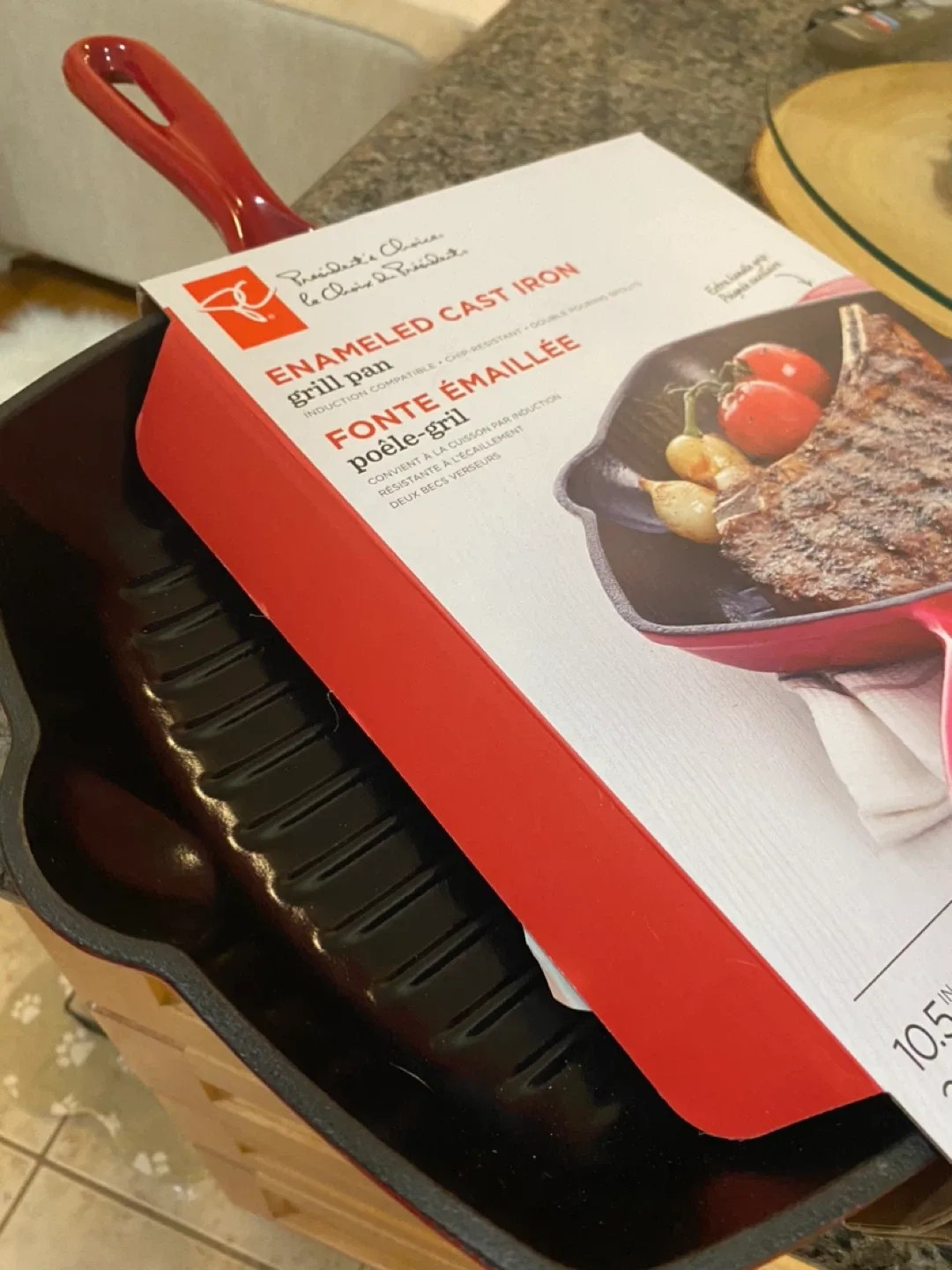 President's Choice Enamelled Cast Iron Grill Pan image indicator(2)