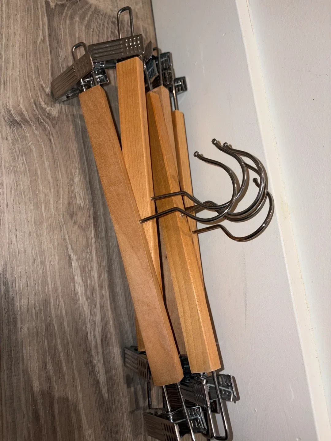 Wooden & Metal Pants Hangers image indicator(3)