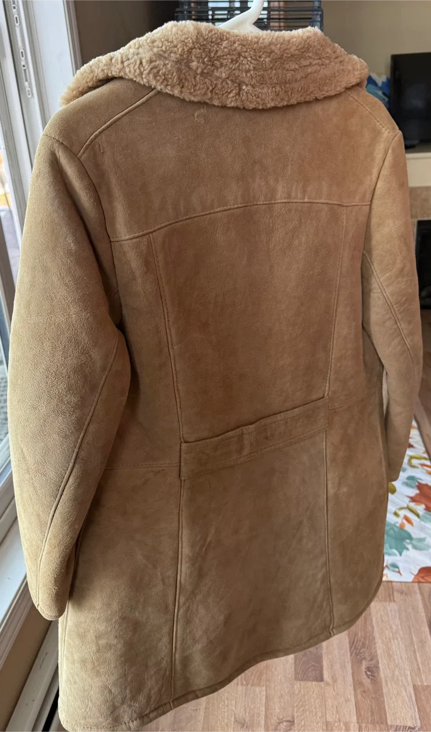 Vintage Shearling Coat, Size XL image indicator(2)