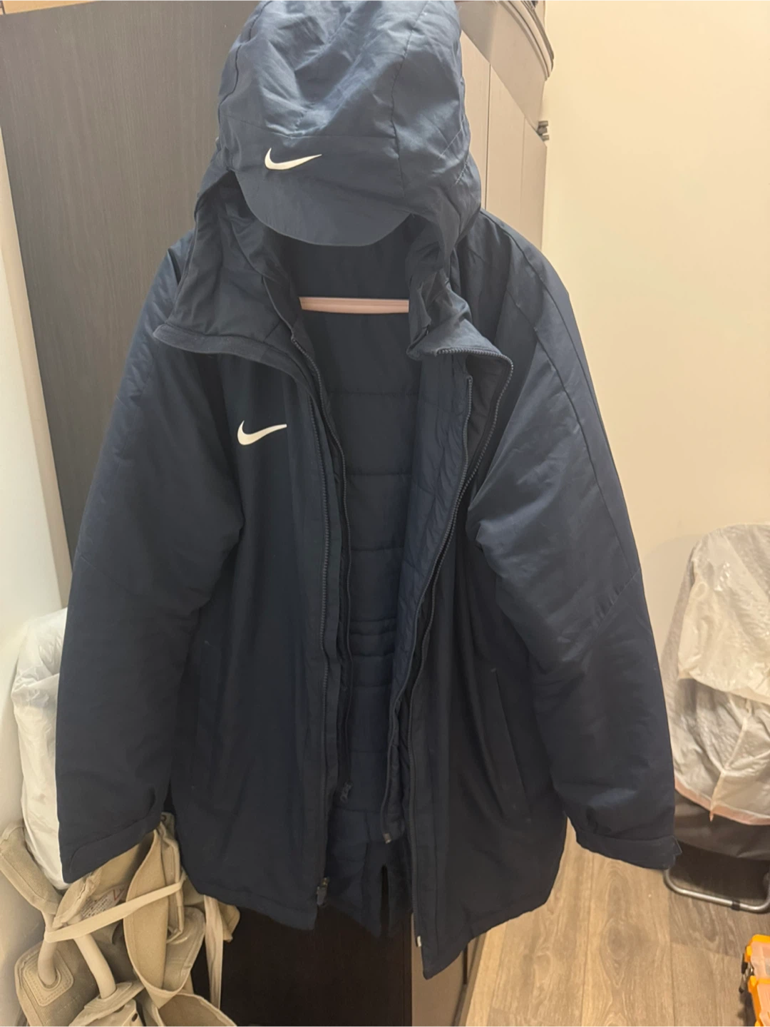 Nike Navy Blue Winter Jacket - Size L